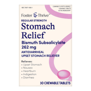 Foster & Thrive™ Anti-Diarrheal Bismuth Subsalicylate 262 mg Chewable Tablets