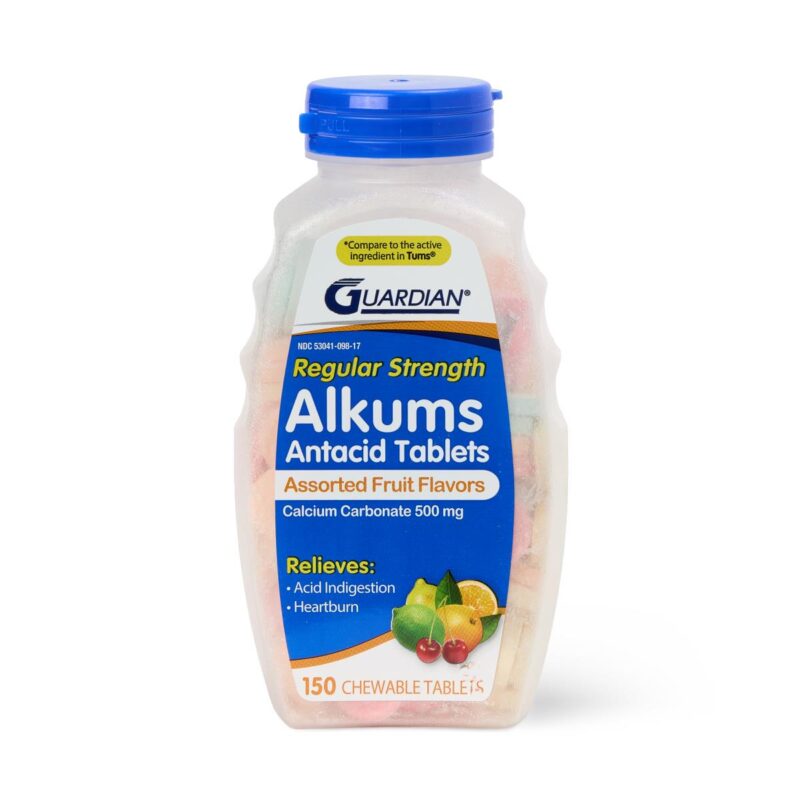Guardian® Regular Strength Antacid Chewable Tablets, 500 mg, 150 Count