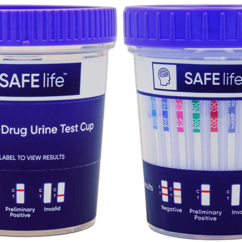 SAFElife™ T-Cup® 7-Panel Multi-Drug Urine Test Cup, CLIA Waived (25/BX)