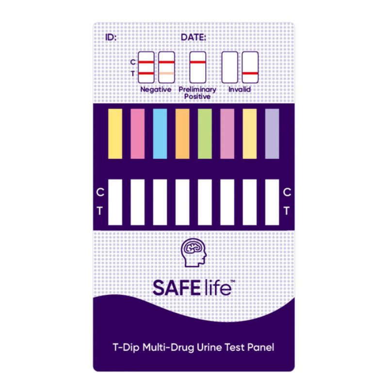 SAFElife™ T-Dip® 7-Panel Drug Test Card, CLIA Waived, 25/Box