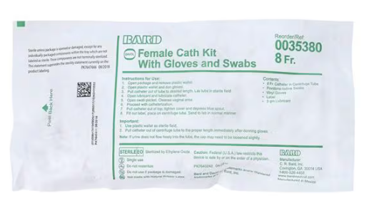 Bard Urine Specimen Kit 8Fr, 25 EA/BX