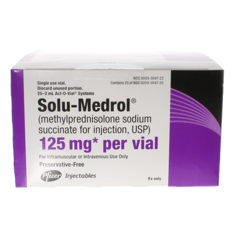 Solu-Medrol® 125 mg / 2 mL (Methylprednisolone Sodium Succinate) Act-O-Vial®