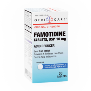 Geri-Care® Famotidine Tablets, 10 mg, 30 Count Bottle
