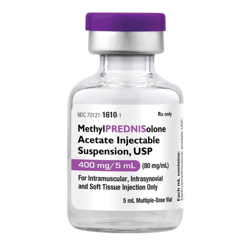 Methylprednisolone Acetate Injection, USP, 80 mg/mL, 5 mL Multiple-Dose Vial
