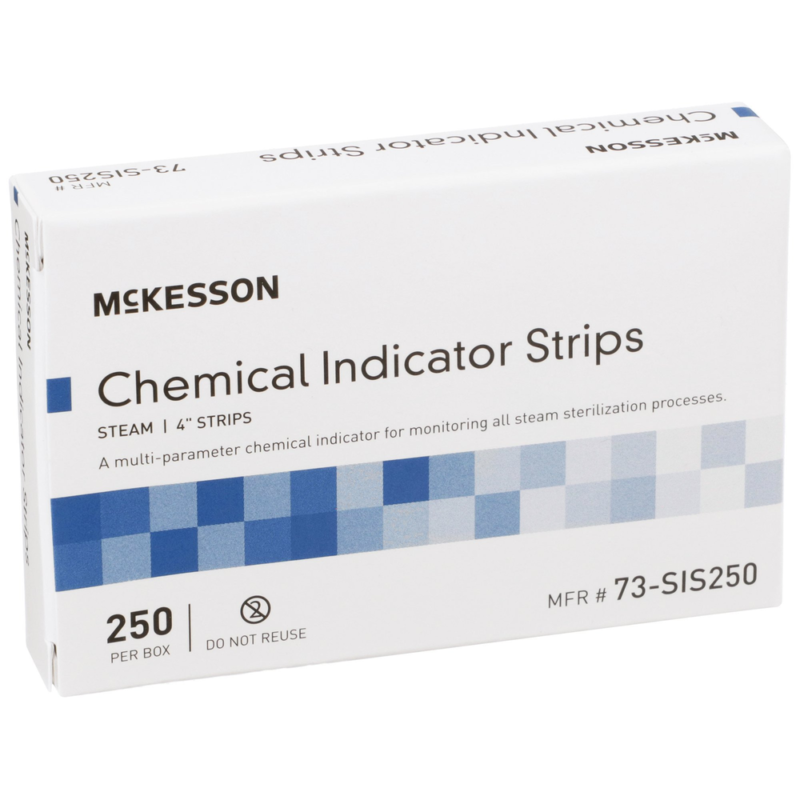 McKesson Brand Sterilization Chemical Indicator Strip, 4-Inch, Steam Cycle Dependent Type 4