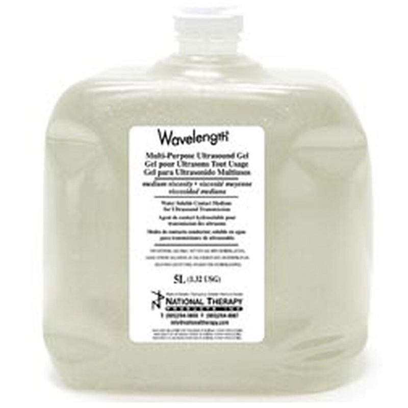 Wavelength Ultrasound Gel, Clear, 5 Liter (5000 mL) Flexible Jug