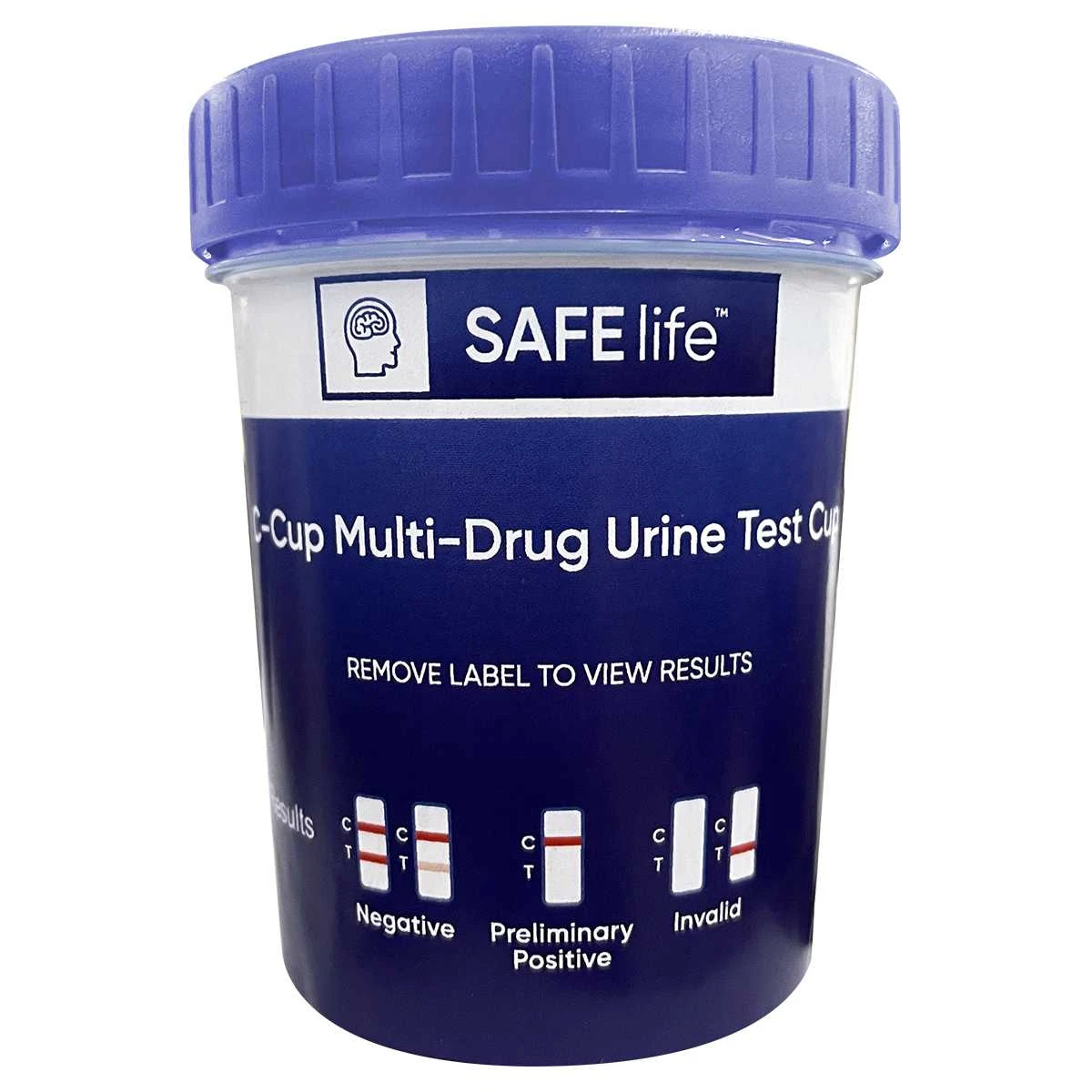 SAFElife™ C-Cup® 13-Panel Multi-Drug Urine Test Cup with EDDP, ETG, Fentanyl & Adulterants (25/BX)
