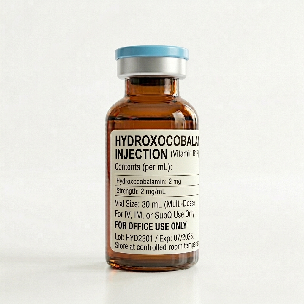 Hydroxocobalamin Injection (Vitamin B12) - 30mL Multi-Dose Vial