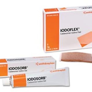 Iodoflex pad with Iodosorb & tube range